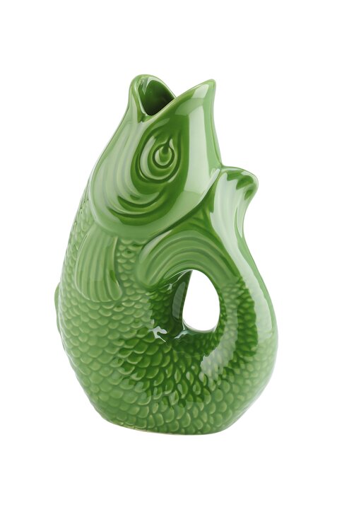 Monsieur Carafon, Fish, vase, S, green bay, 1,2 liter