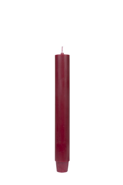 Taper Candle, L20cm, bordeaux