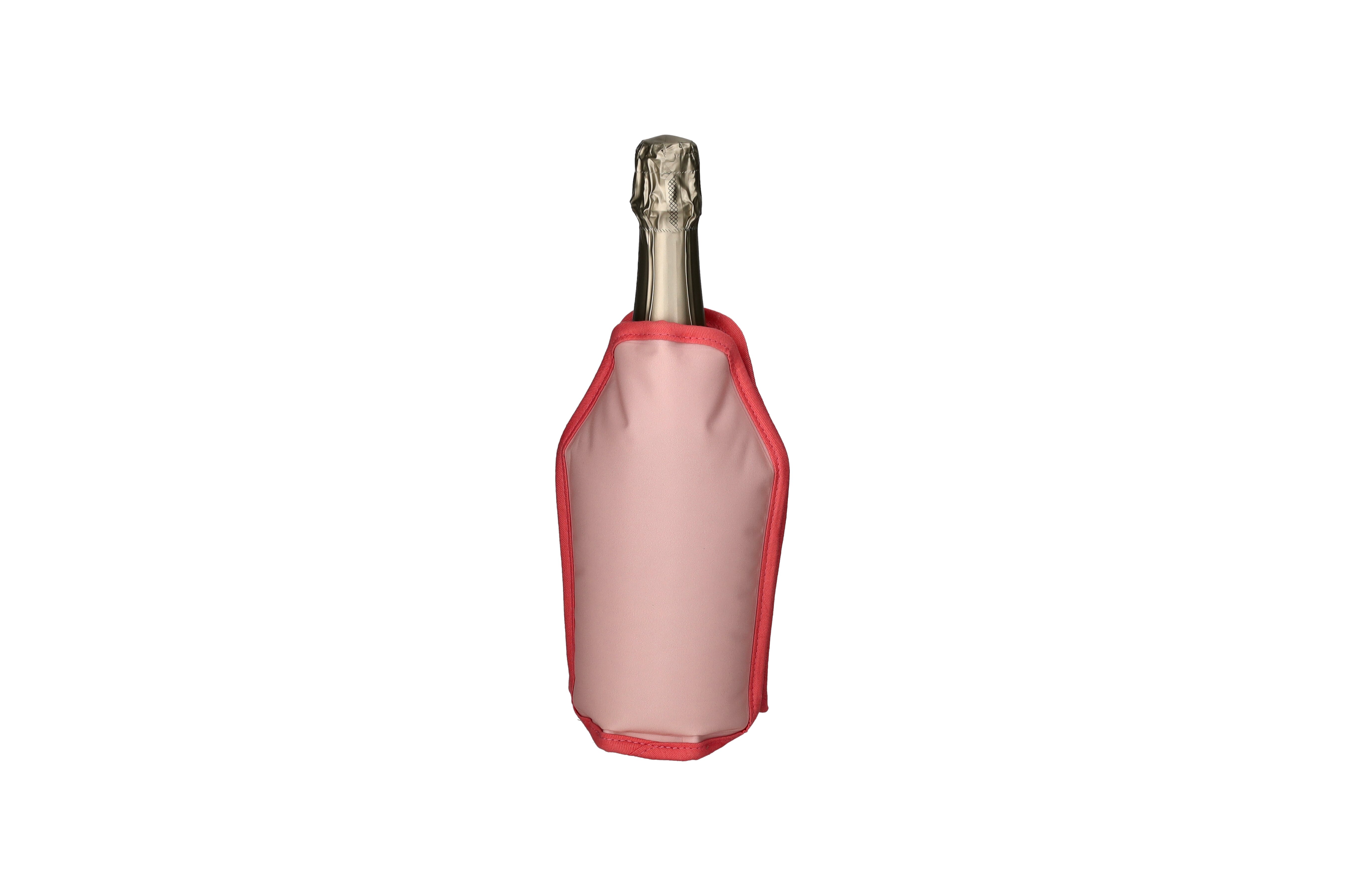 Froid, Kühlmanschette, Motiv: Weinflaschen, rosa