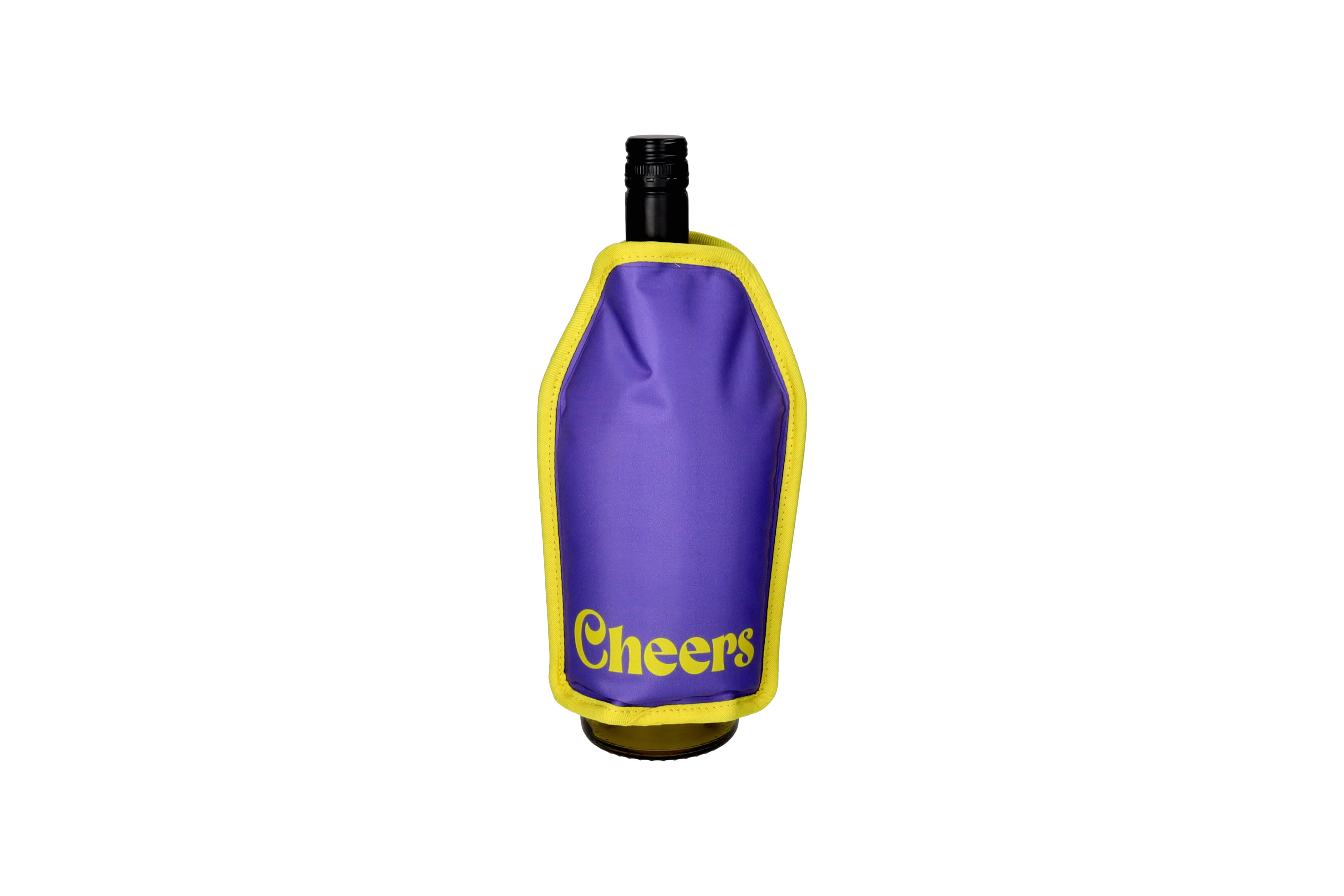 Froid, Kühlmanschette, Motiv: Cheers my dears!, lila/gelb