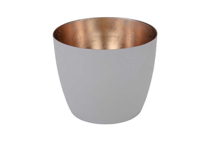 Madras, Windlicht, M, sandstone/gold
