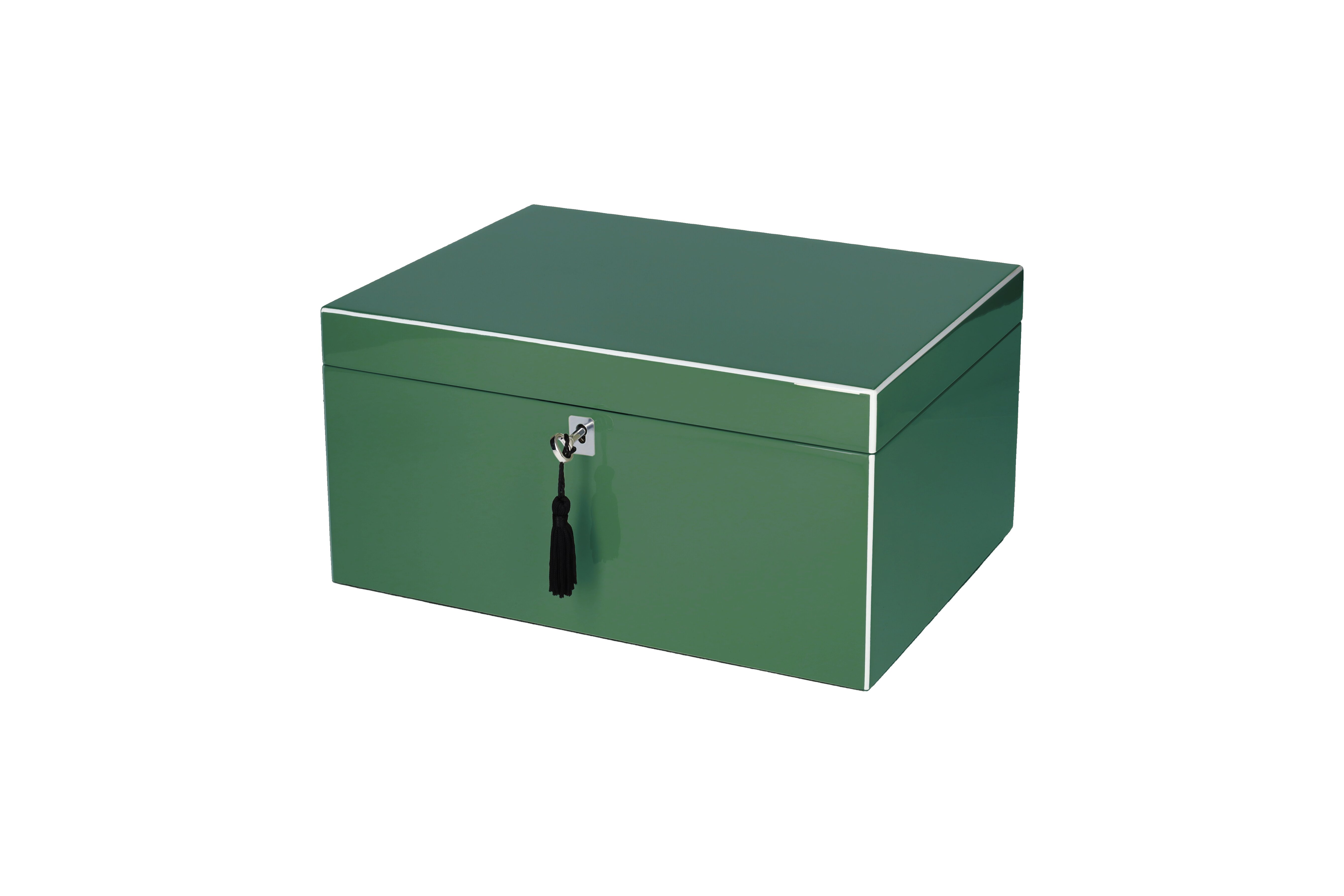 Tang, jewellery box, L, green