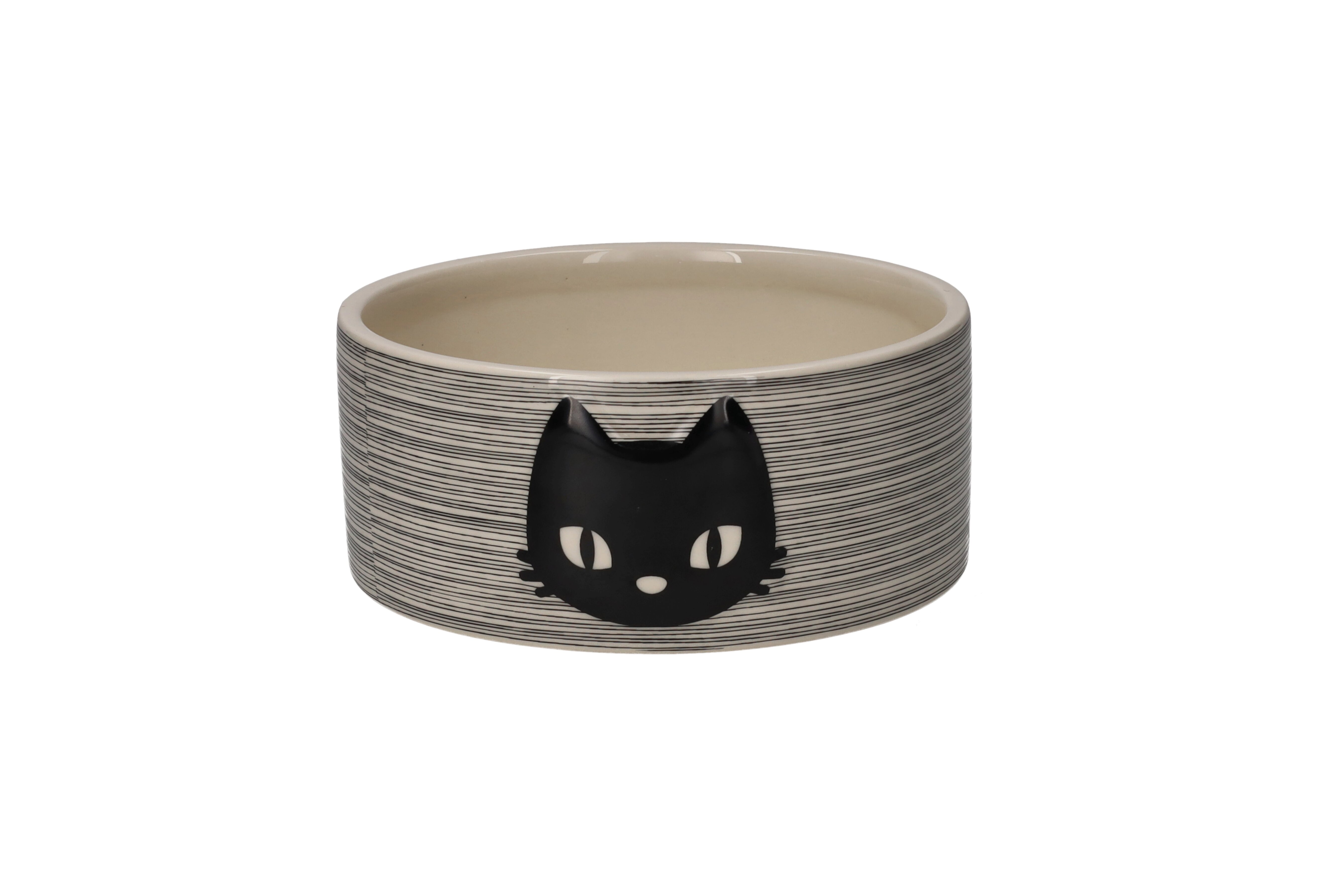 Love Pets, Futternapf, S, Motiv: Katze, schwarz/ weiß