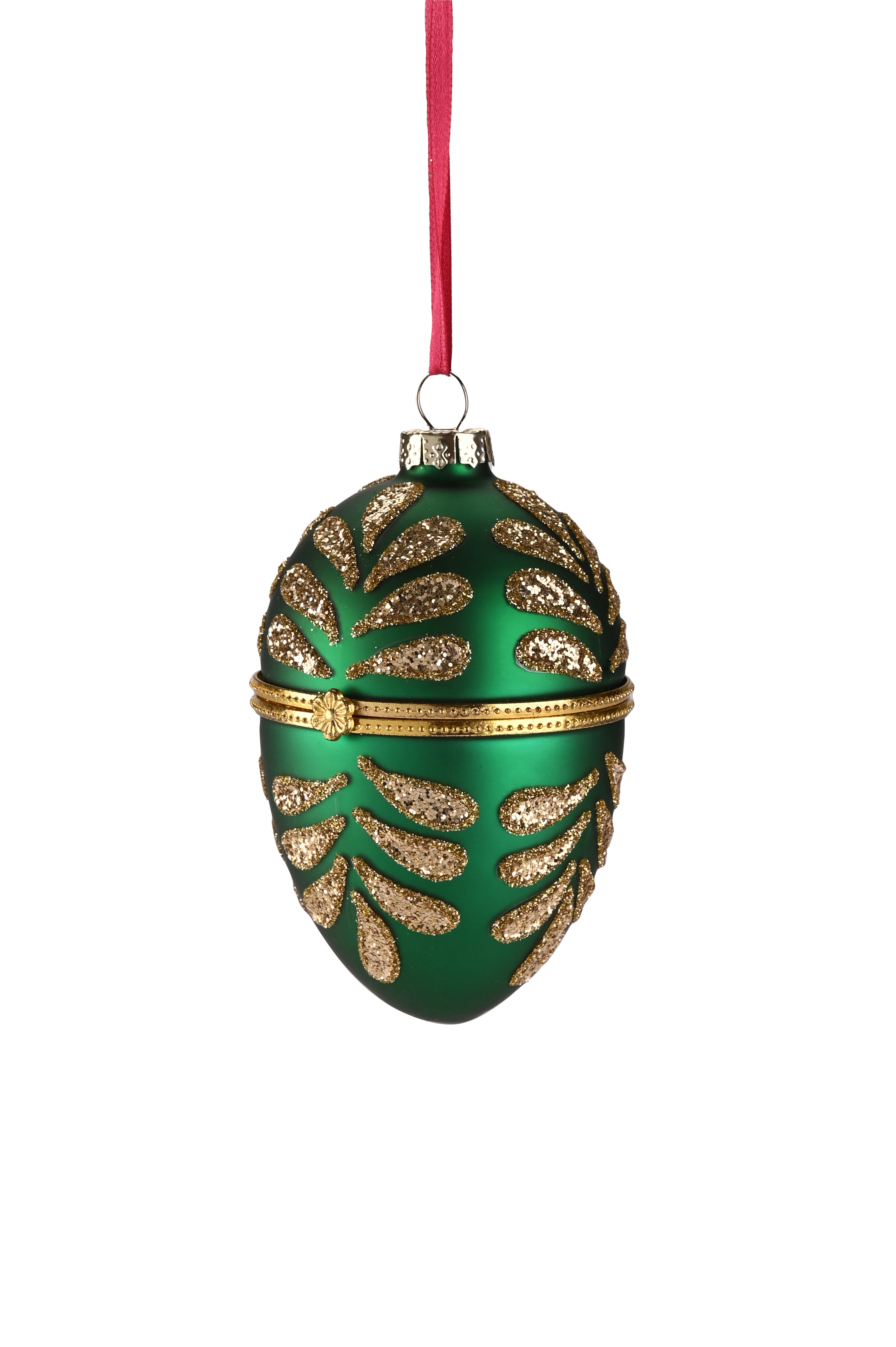 hanger egg, green/gold