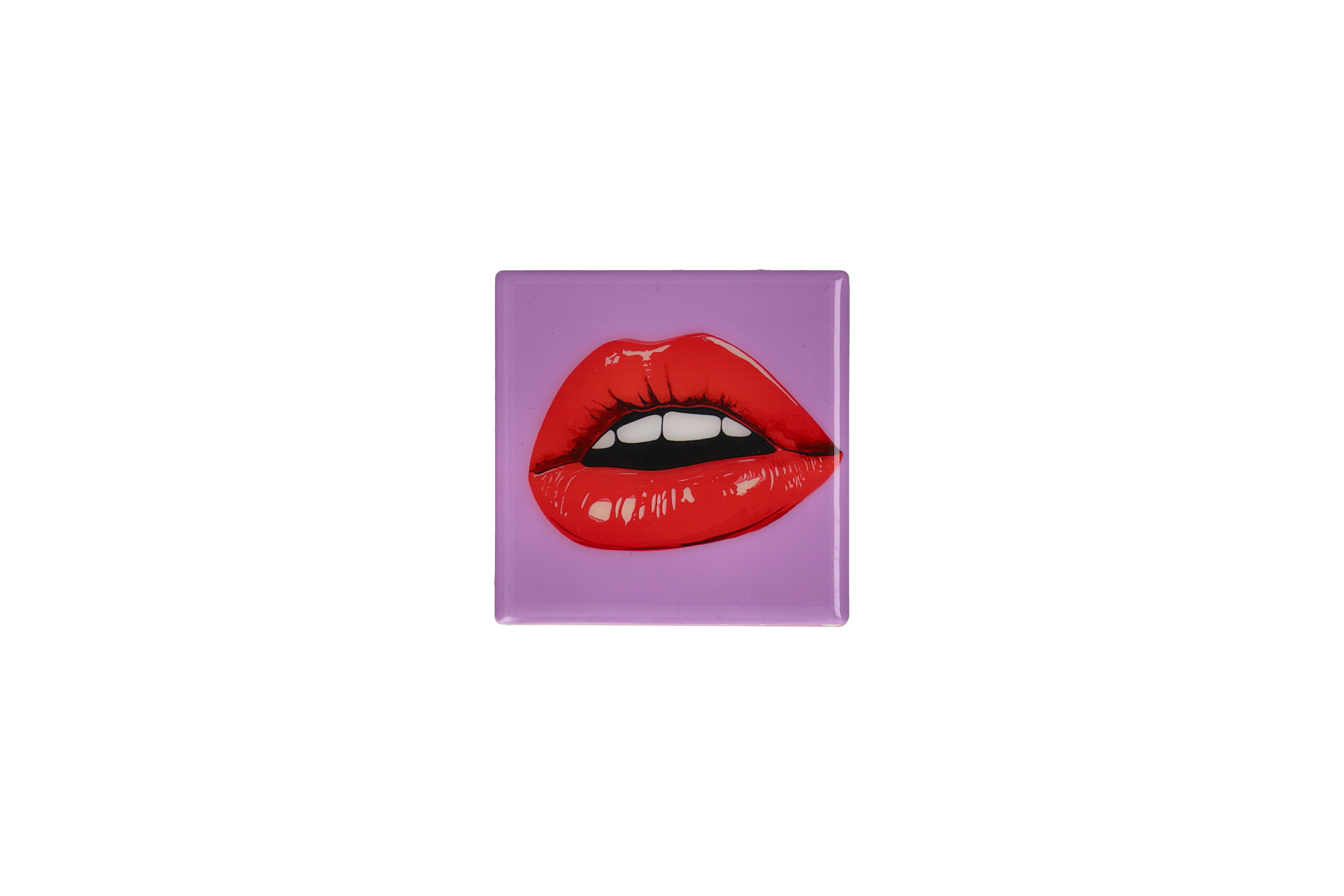 Love Tiles, Untersetzer, Motiv: Lippen, lila