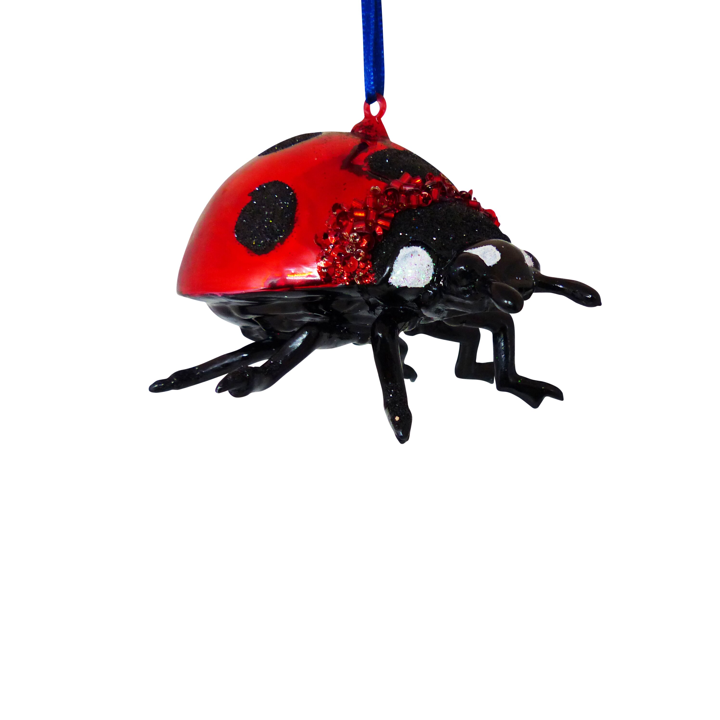 Hänger Marienkäfer, rot/schwarz