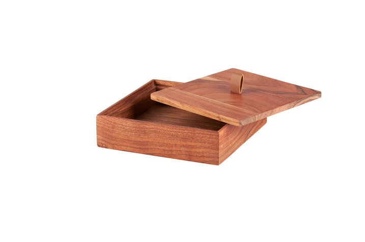 Bento, Box, Akazienholz quadratisch, natur