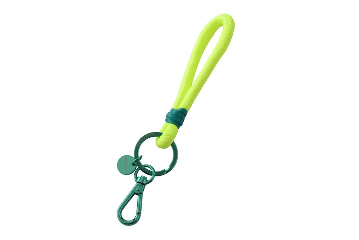 Metropolitan Neo Schlüsselanhänger, neongelb/grün, mit Karabiner