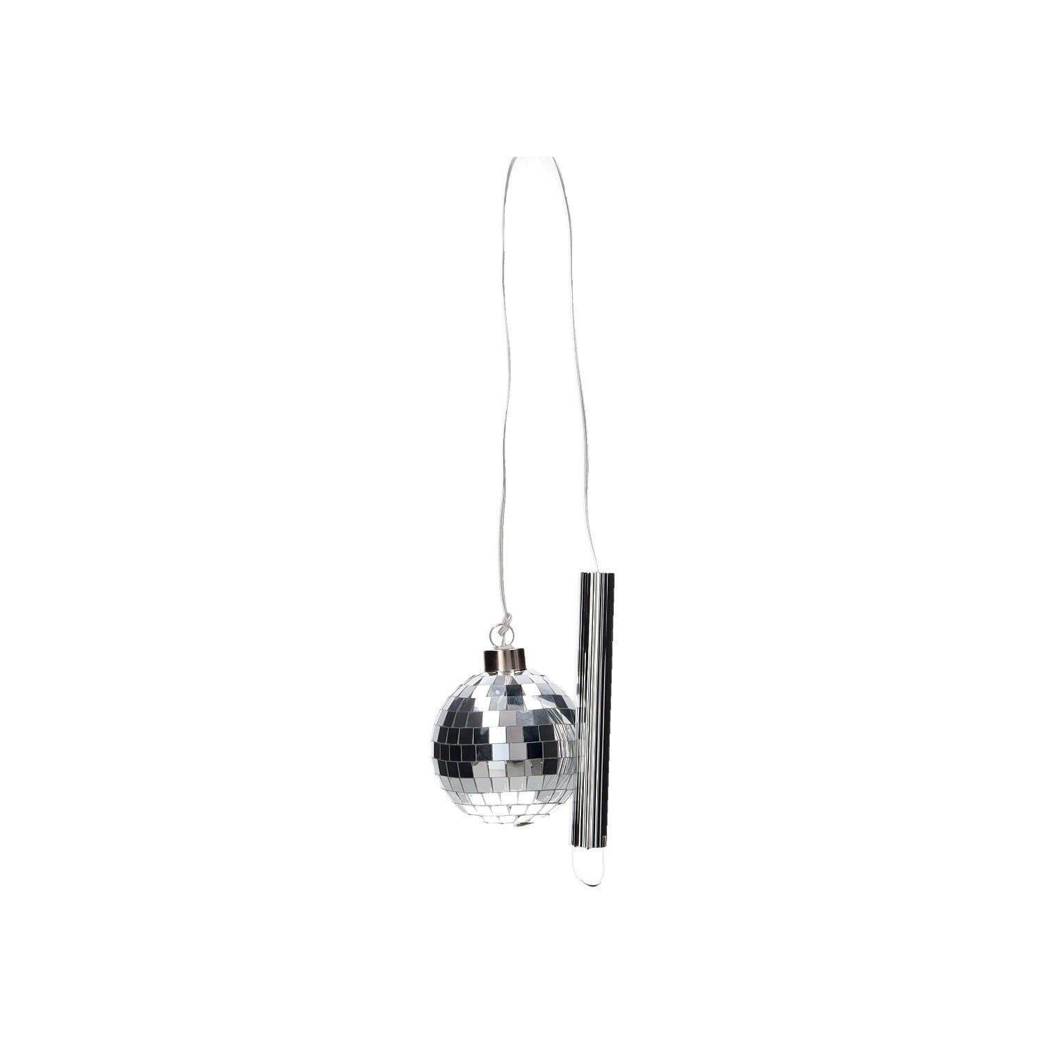 Disco, LED-Kugel, 8cm, silber