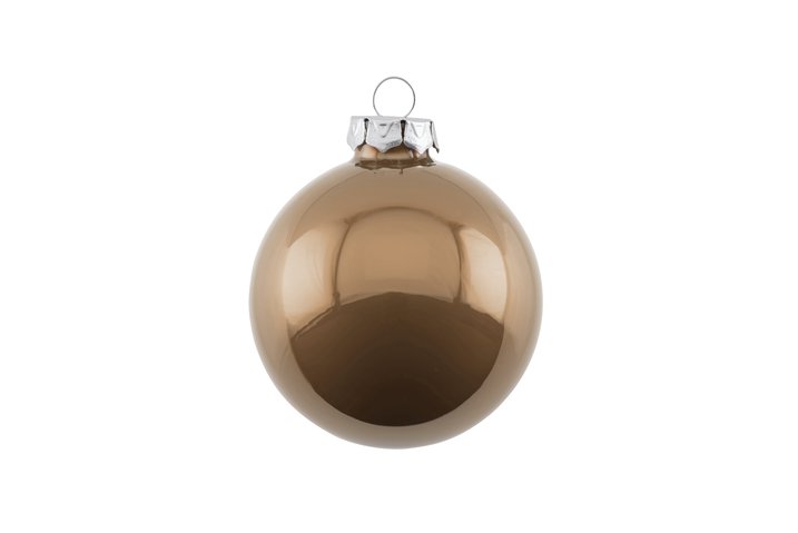 Christmas tree ball 6cm opal, beige