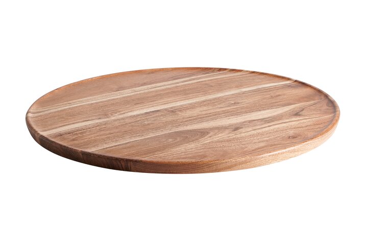 Bento, tray, L, acacia wood, round, nature