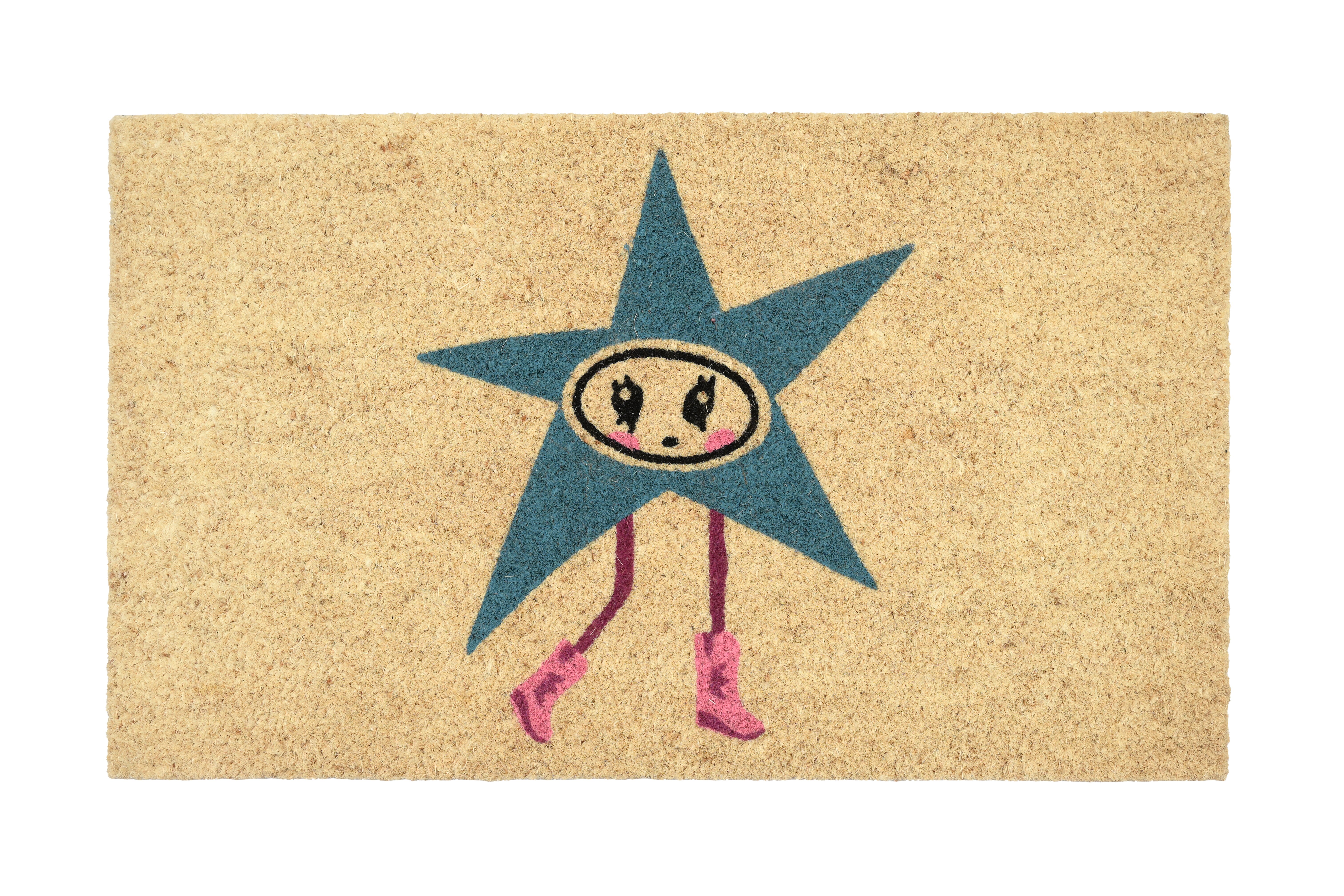 Fussmatte, Motiv: Stern, natur