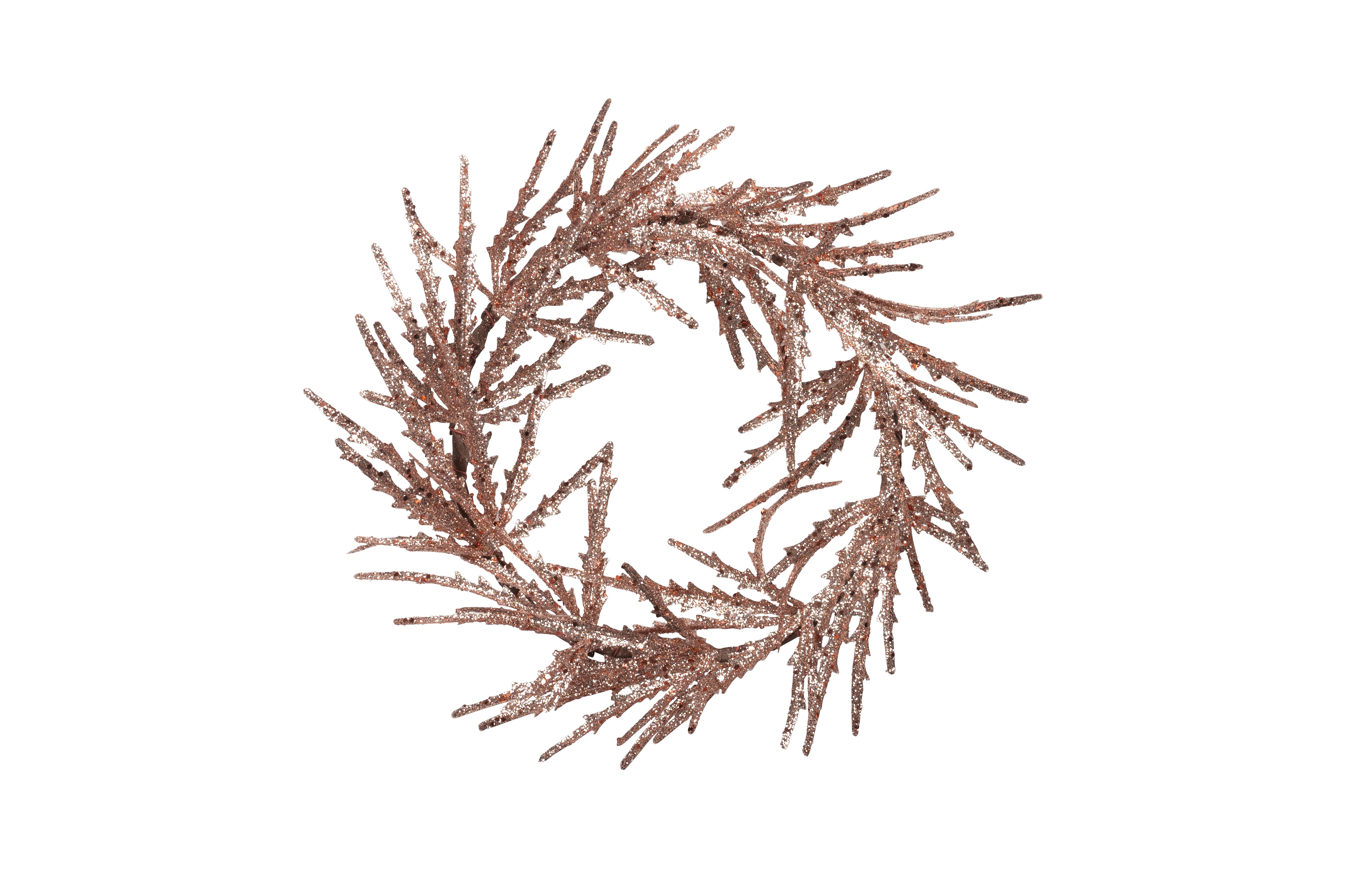 Seoul, wreath with glitter, roségold