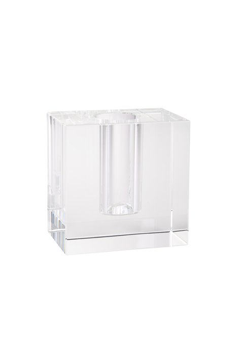 Dioptricsl, vase, crystal glass cuboid M, clear