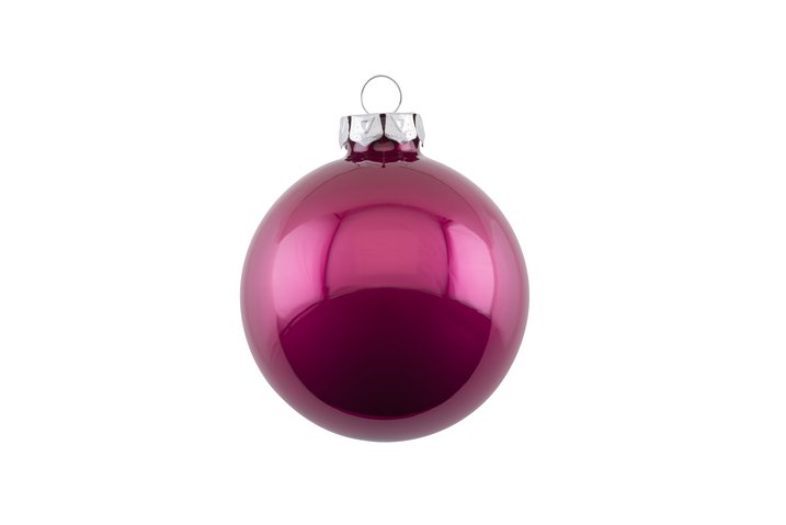 Christmas tree ball 6cm opal, punch