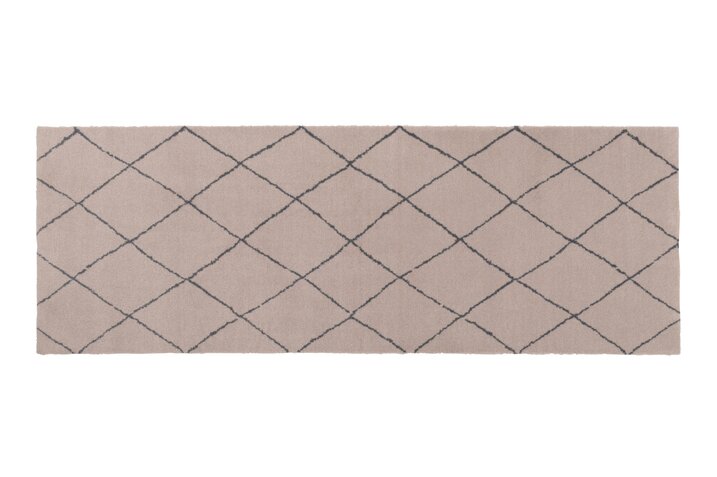 Washables, diamond pattern, 66x185cm, beige