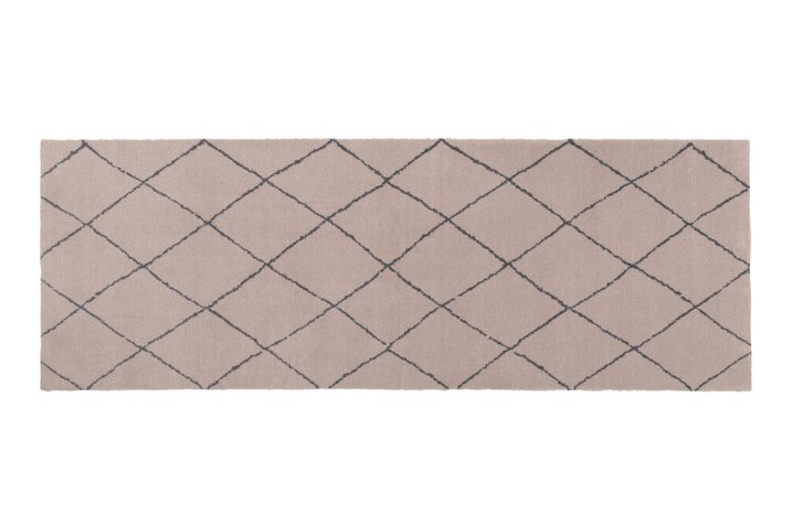Washables, Rautenmuster, 66x185cm, beige