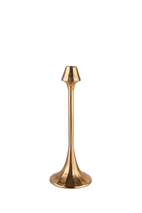 Gotham, Kerzenhalter, M, trapez, gold
