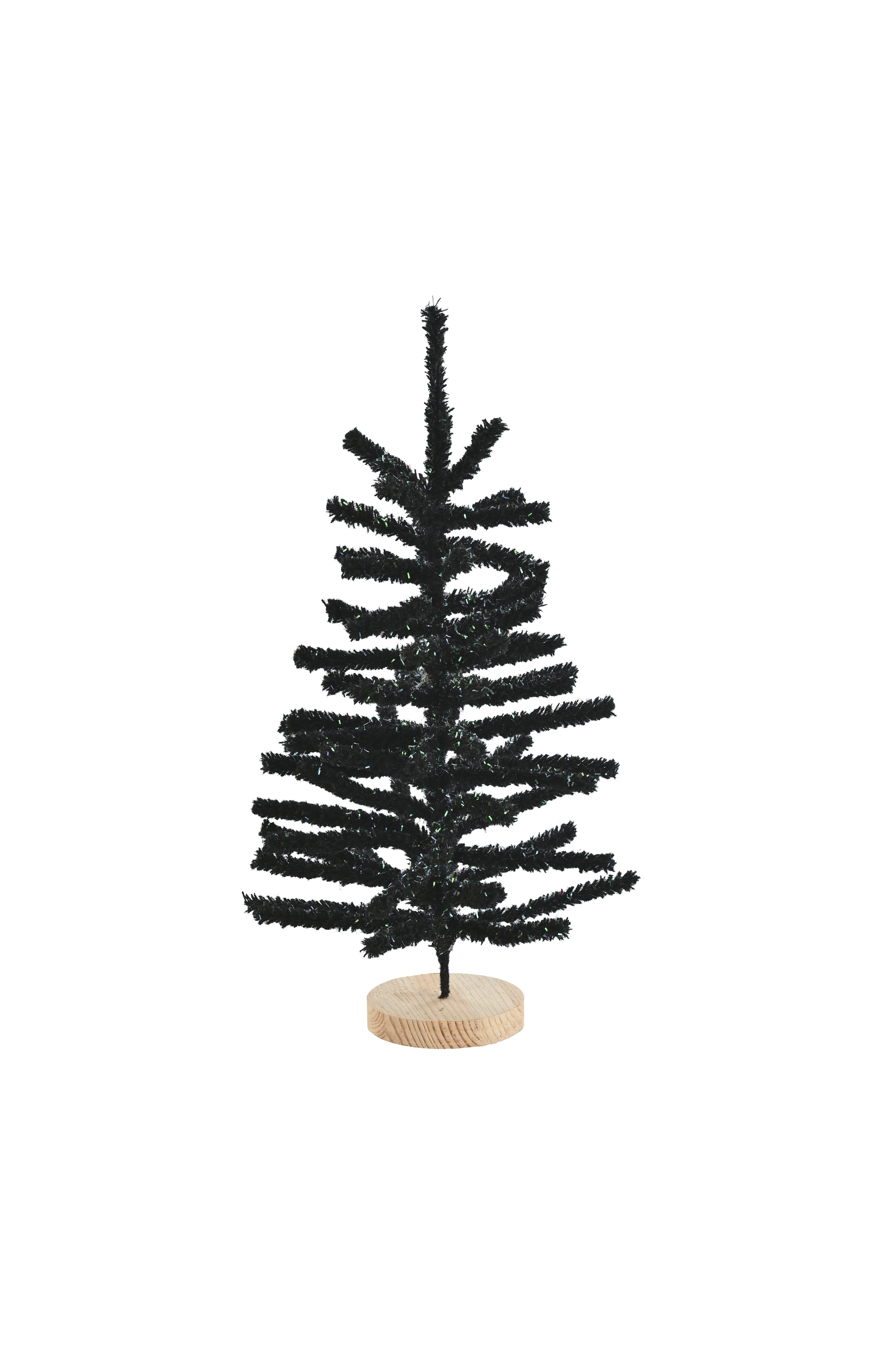 Silva, Deko-Weihnachtsbaum, beflockt, H45cm, schwarz