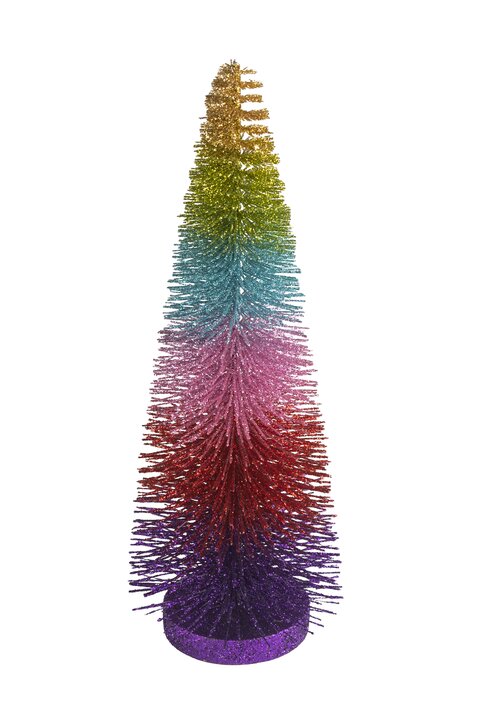Seoul, Dekobaum mit Glitzer, H30,5cm, mehrfarbig