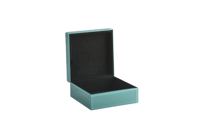 Miroir, glass box, S, turquoise 