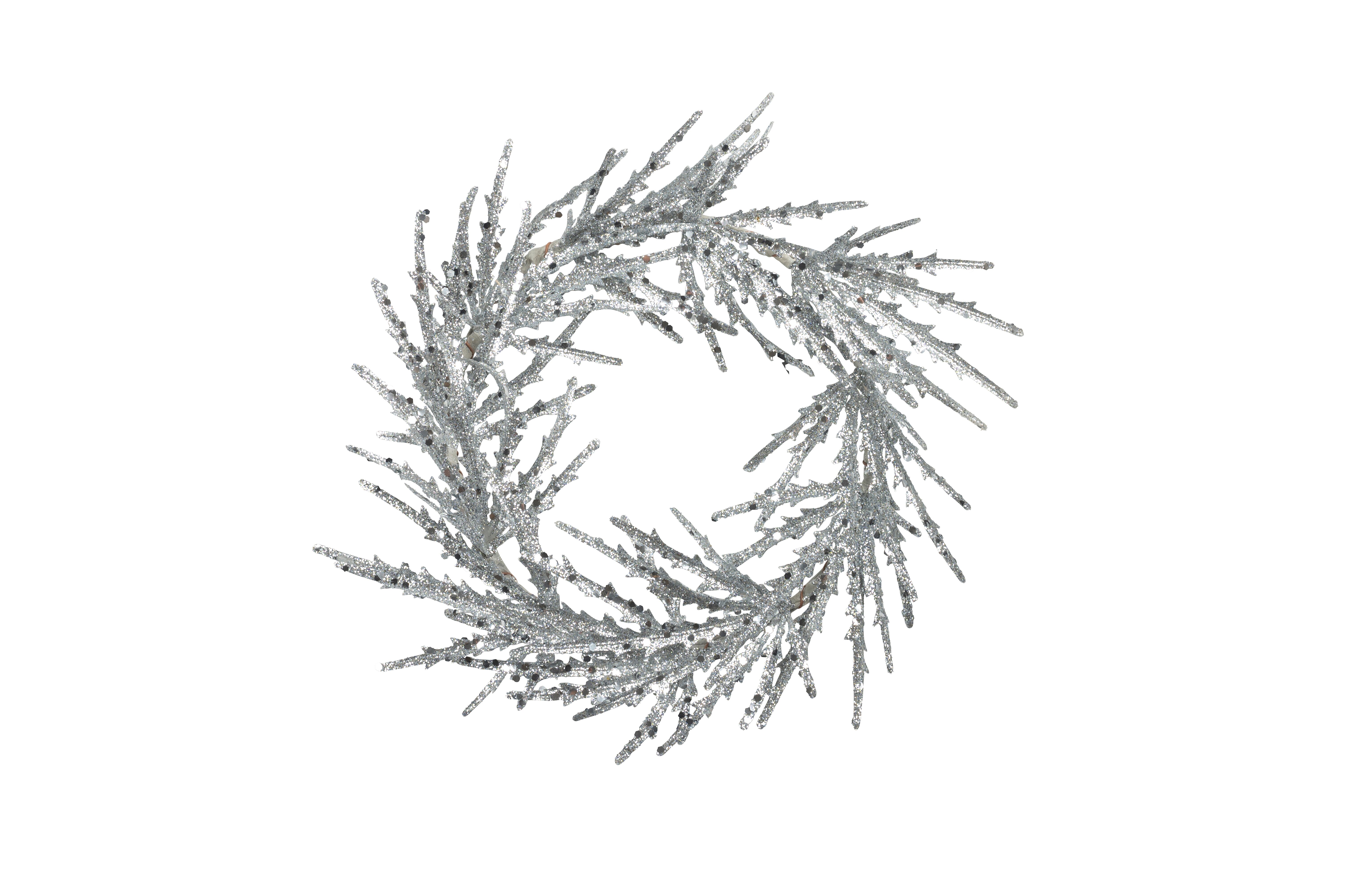 Seoul, Kranz mit Glitzer, silber