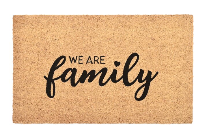 Fussmatte, We are family, natur