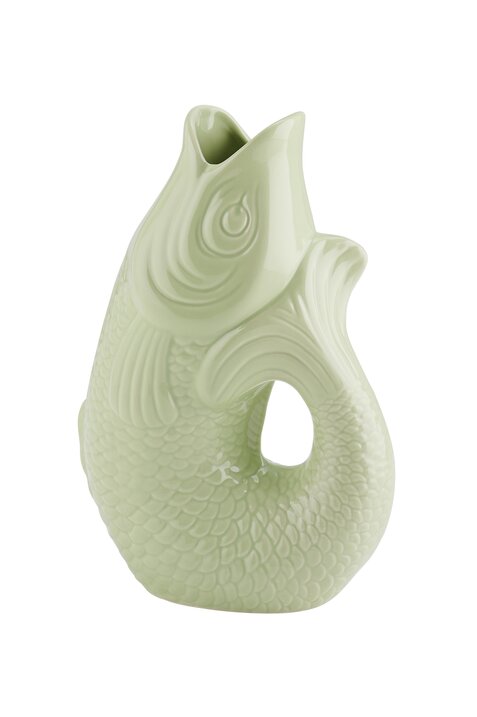 Monsieur Carafon, Fisch, Vase, S, seafoam, 1,2 Liter