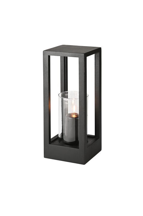 Bento, lantern, S(h36cm), mango wood, black