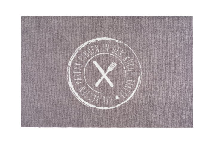 Washables Kitchen, Die besten Partys finden immer in der Küche statt, 50x75cm, grau/weiß