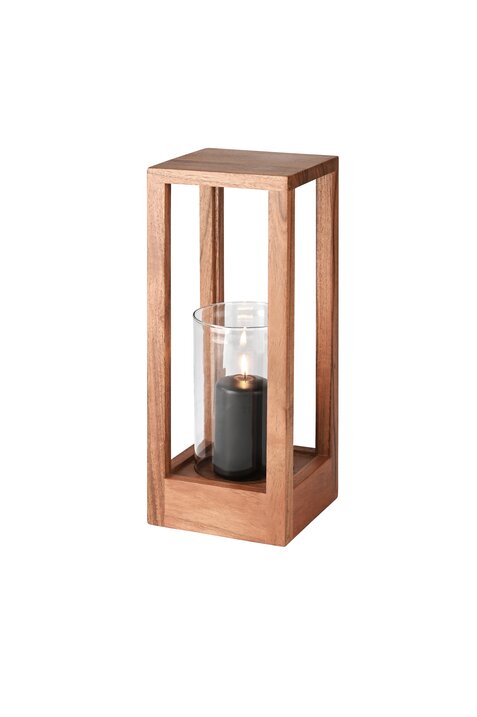 Bento, lantern, S(h36cm), acacia wood, nature