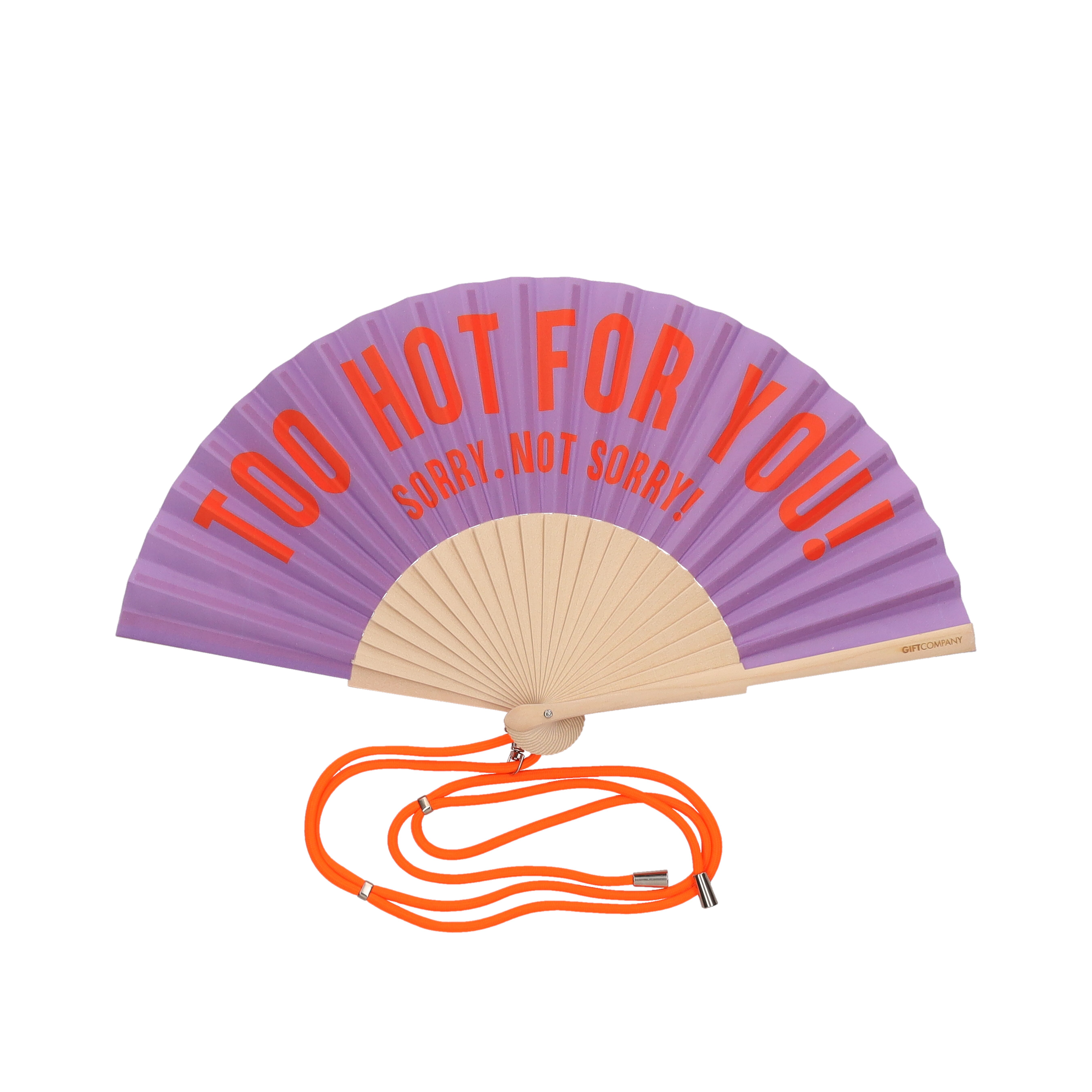 Fififan, Fan, 23cm, motive:  too hot for you, purple