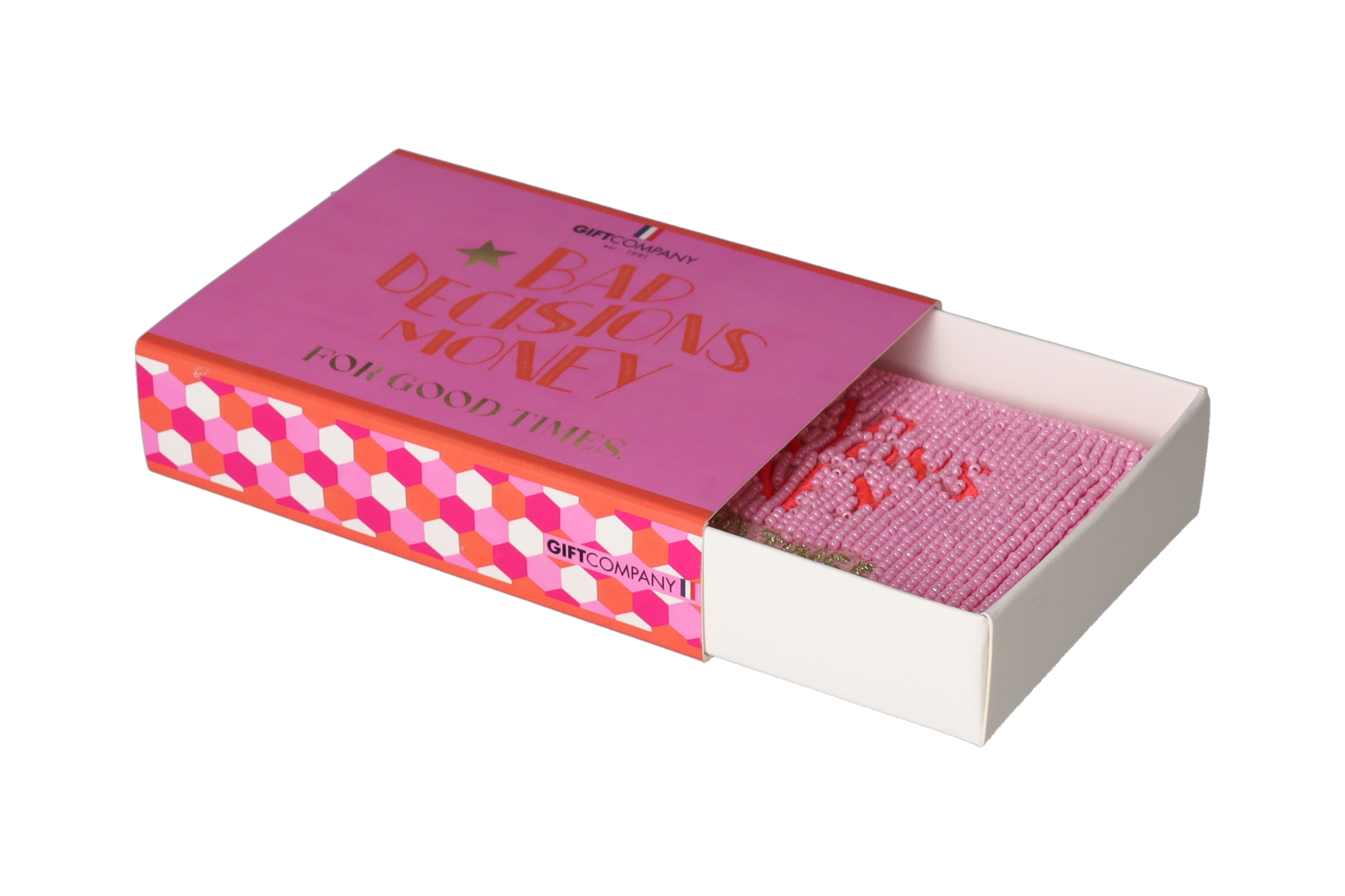 Elodie, Kosmetiktasche XS, Motiv: Bad Decisions Money, pink