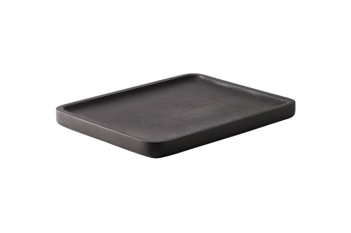 Bento, tray, S, mango wood, rectangular, black