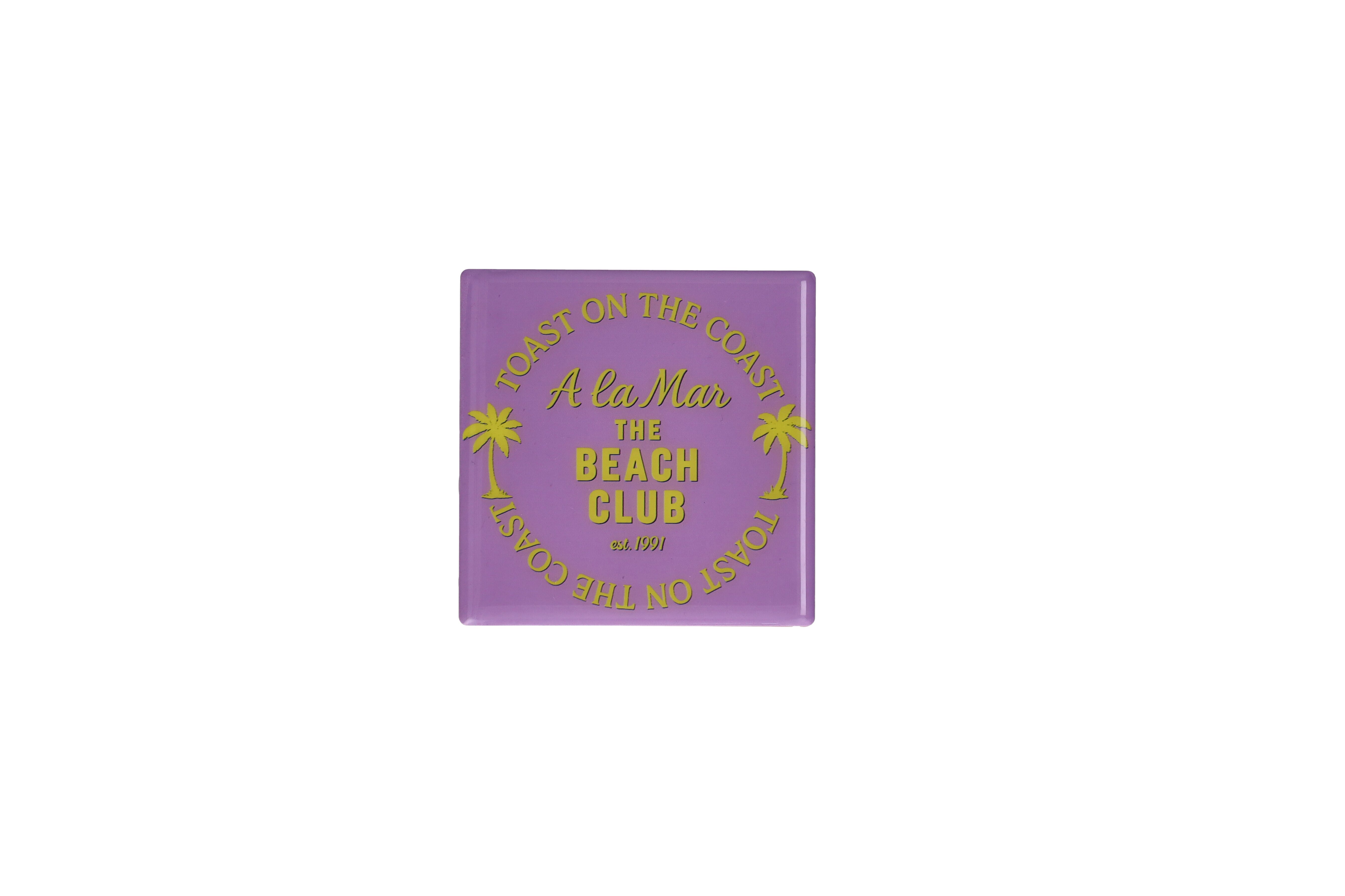 Love Tiles, Untersetzer, Motiv: The Beach Club, lila
