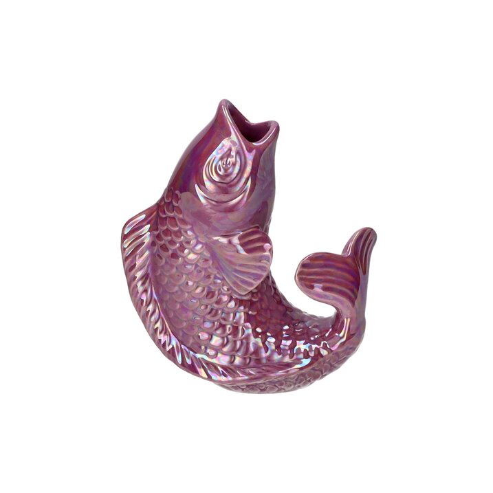 Mamsell Koi, Fisch, Vase, XS, rainbow violet