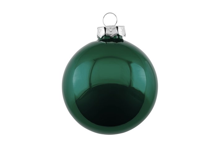 chritmas tree ball 8cm Opal, uni dark olive