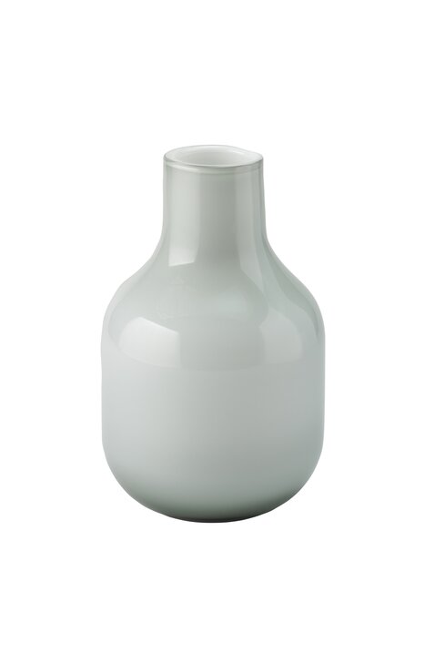 Pearl, Glasvase, H26,5cm, hellgrau, df