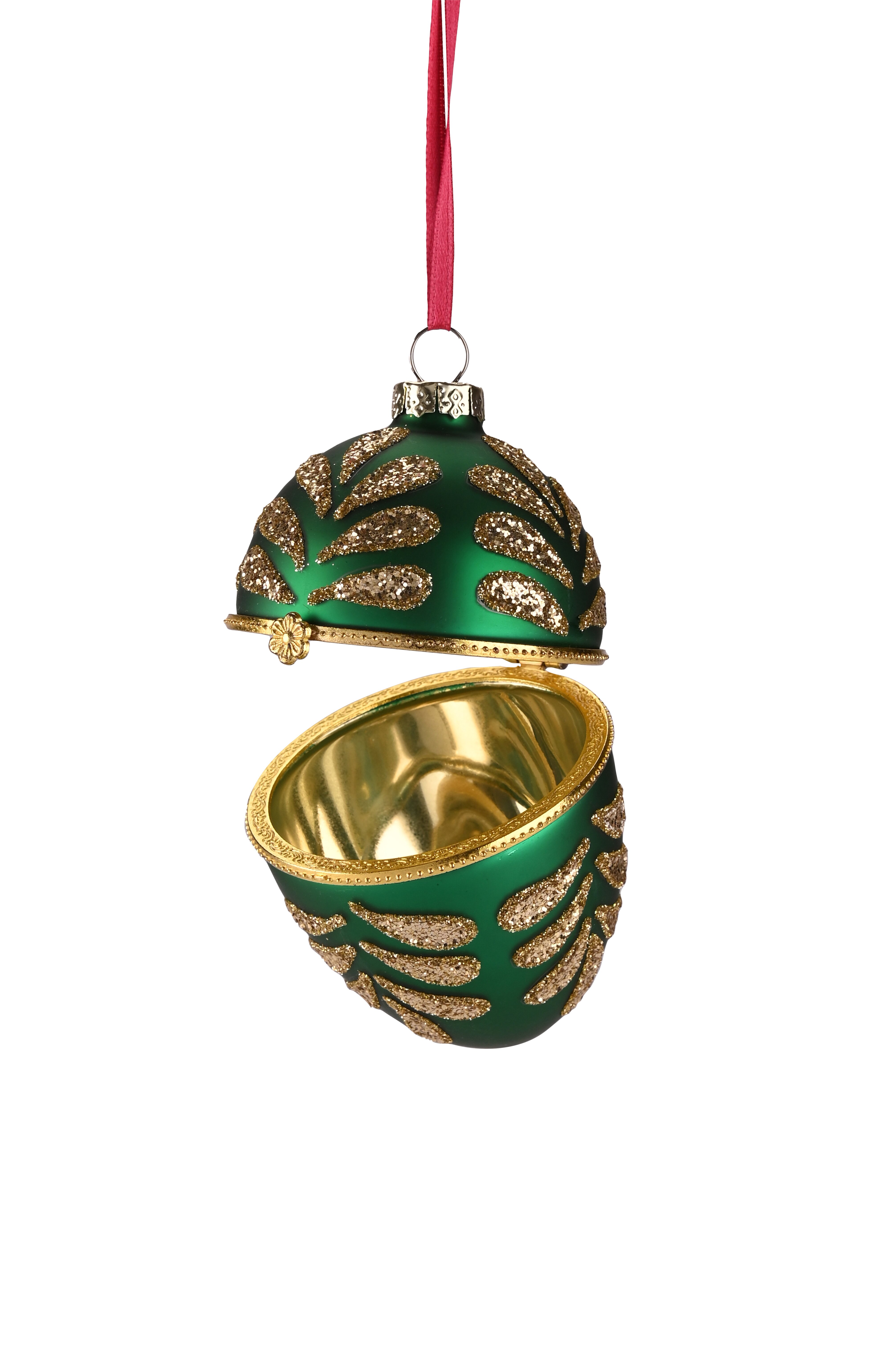 hanger egg, green/gold