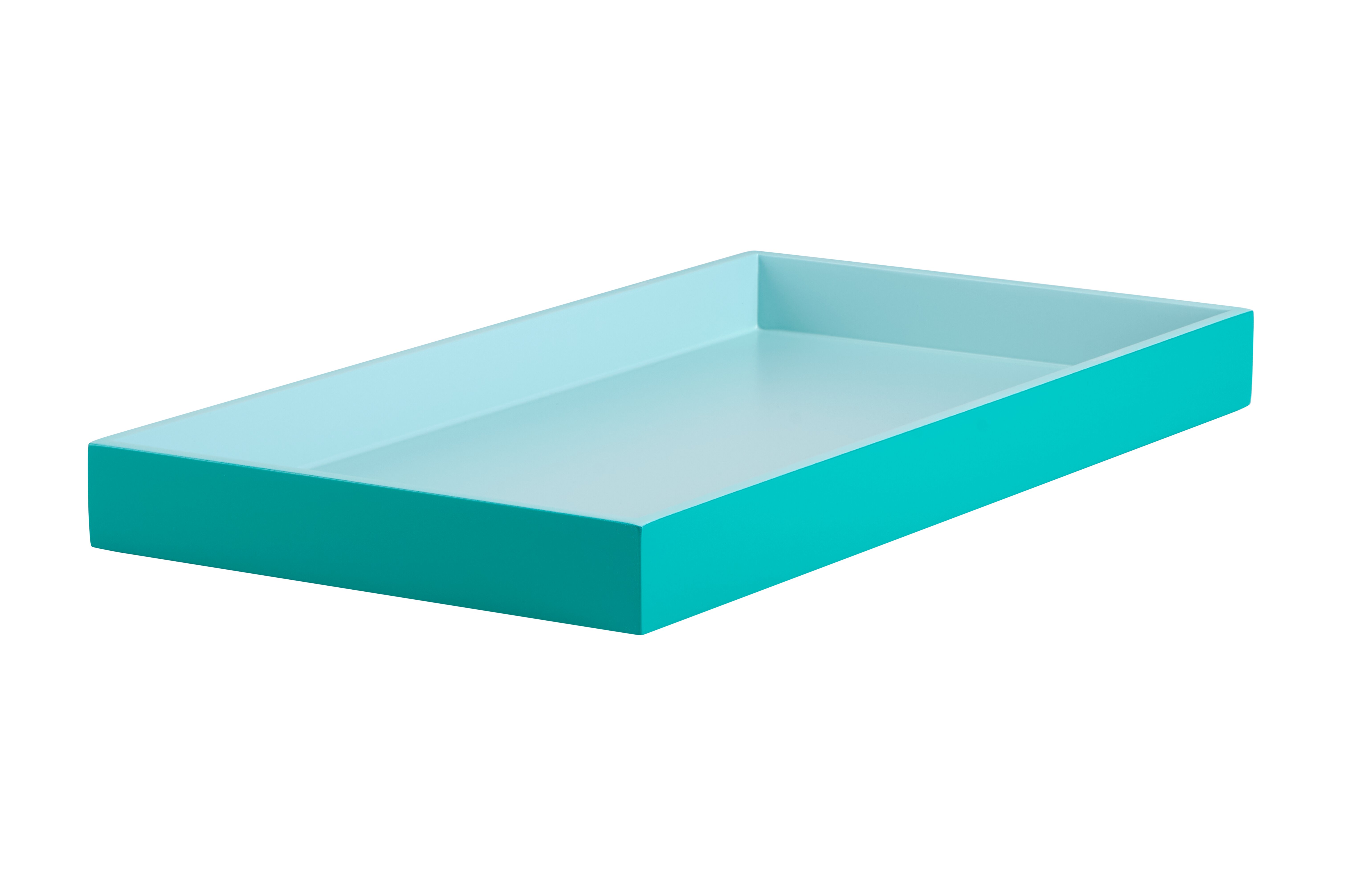 Spa, Tray, S, rect. (40,4x21x3,5cm),2 tone, shiny blue/matt light blue