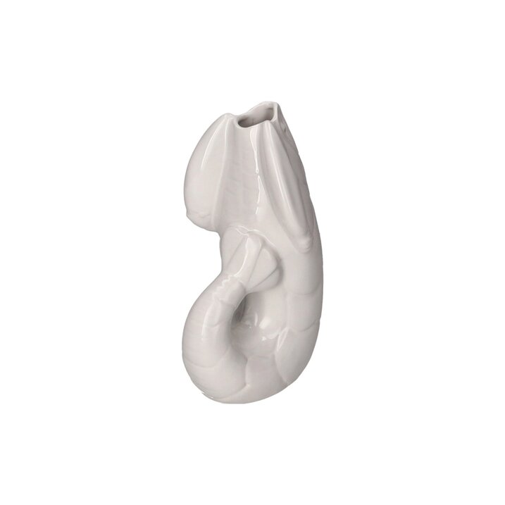 Madame Crevette, Hummer, Vase, S, weiss