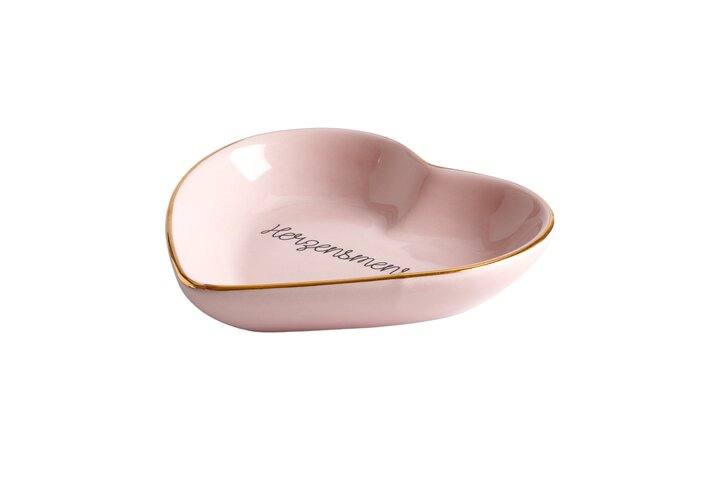 Love Plates, Deko-Teller, Porzellan, Herzensmensch, Herz, tief, rosa