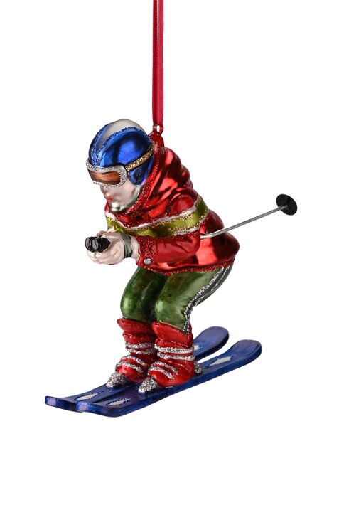 Hänger Skifahrer, mehrfarbig