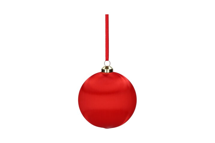 Chinois, christmas ball, 8cm, red