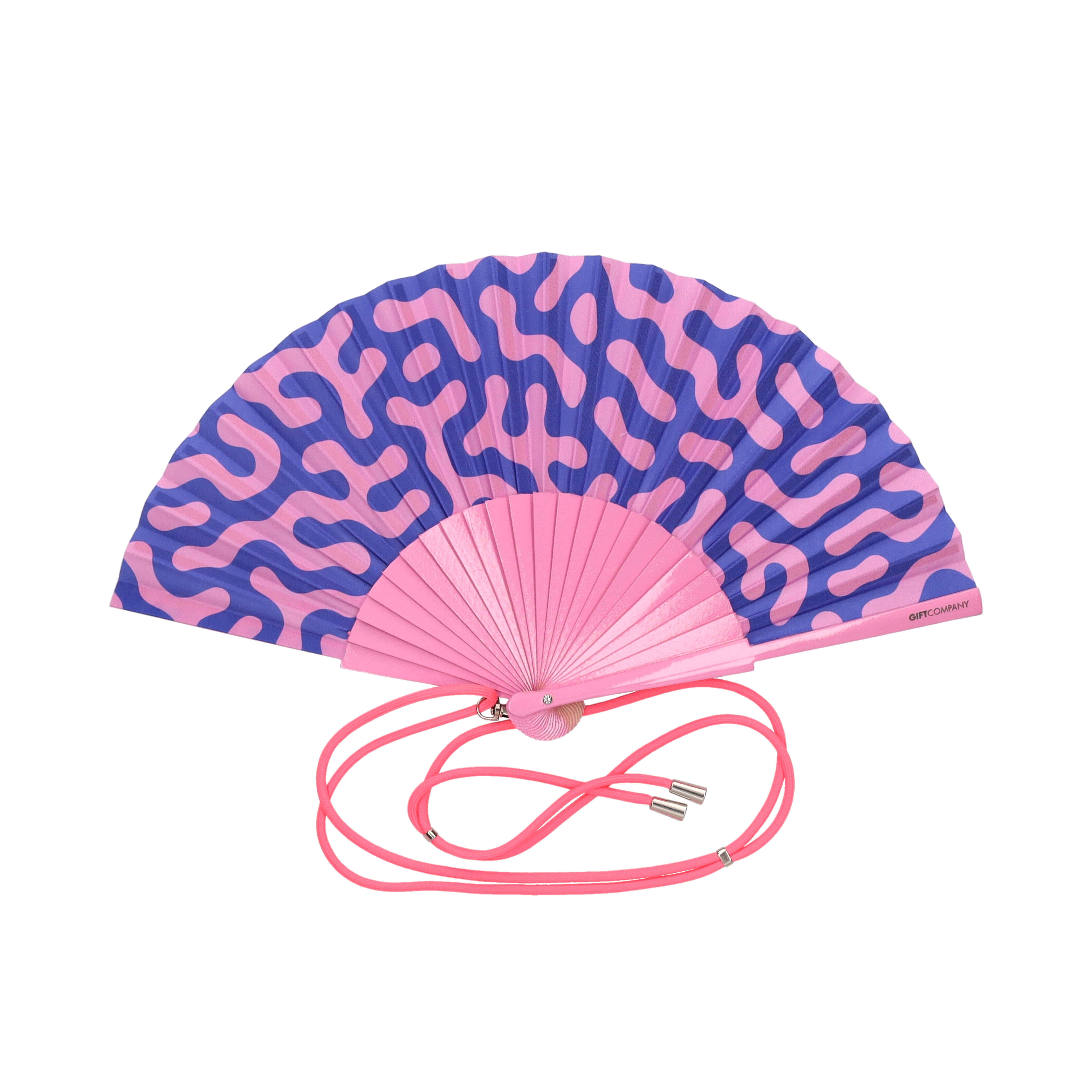 Fififan, Fan, 23cm, motive: coral, rose/purple