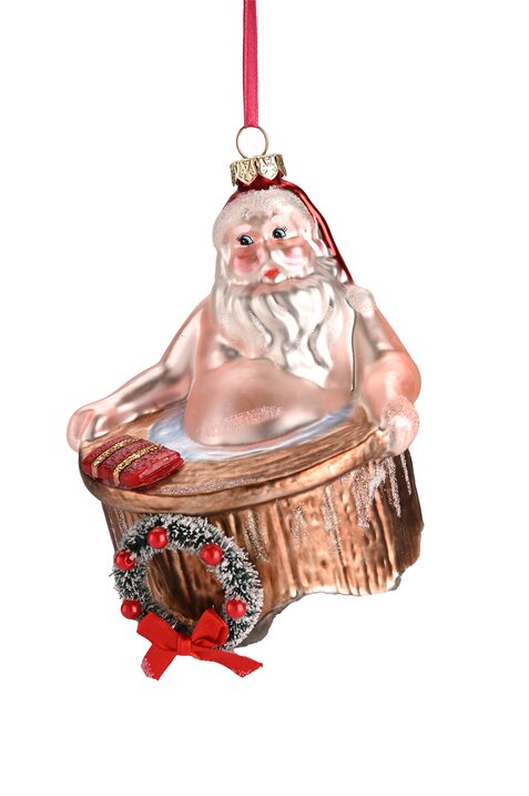 Hänger Santa im Whirlpool, mehrfarbig