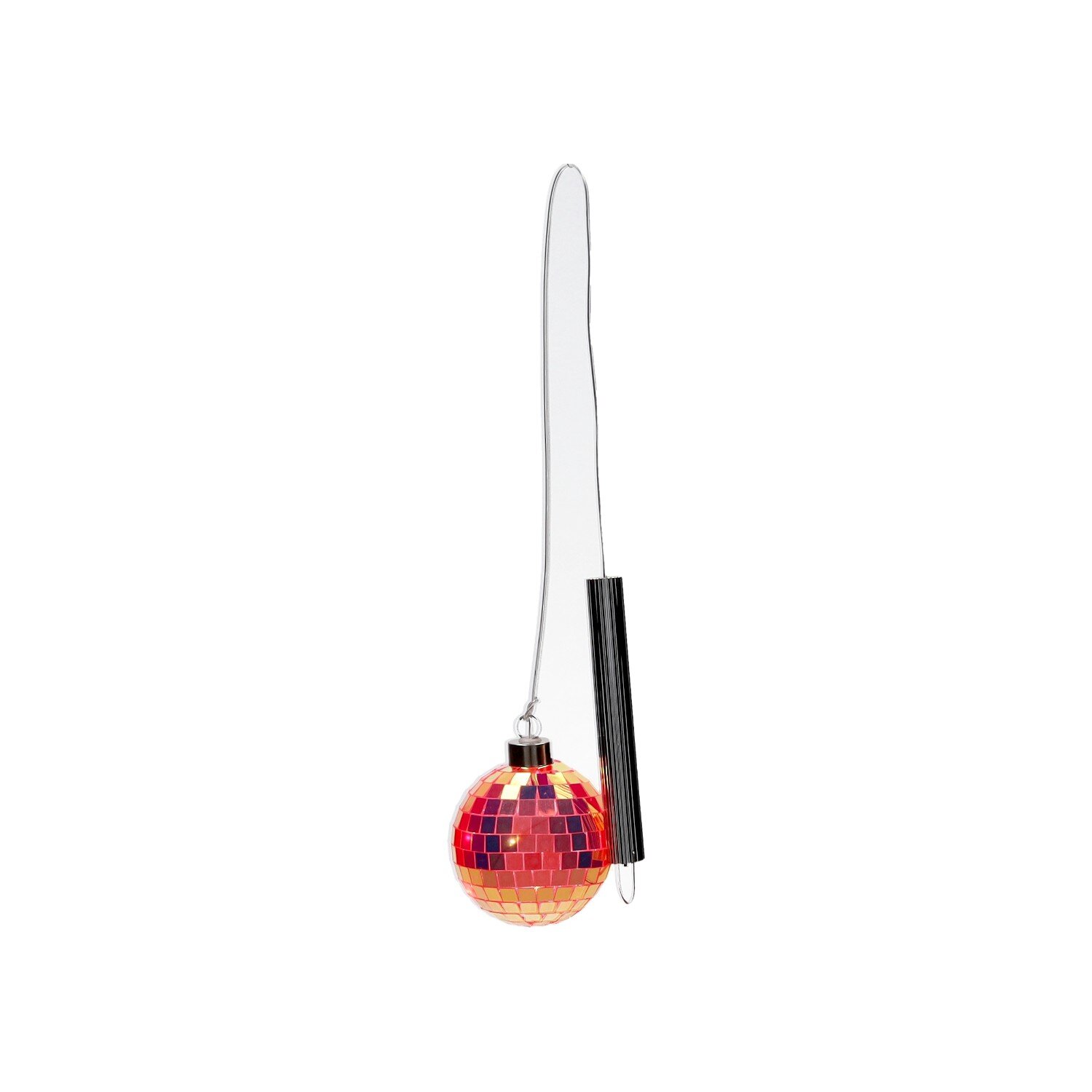 Disco, LED-Kugel, 8cm, neon orange