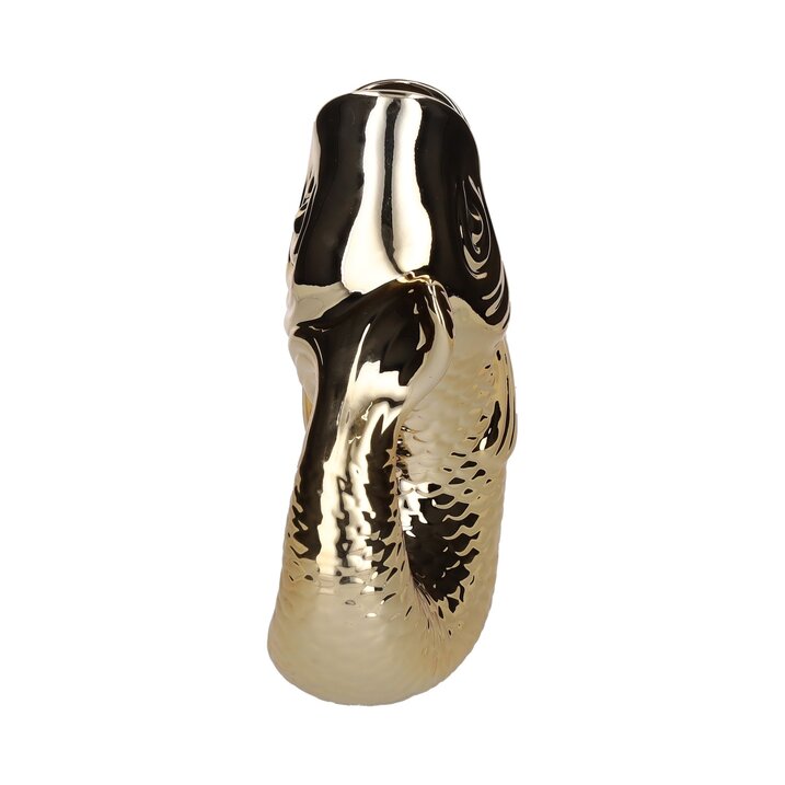Monsieur Carafon, Fisch, Vase, L, gold, 2,7 Liter