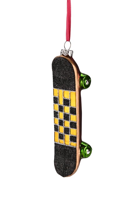 Hänger Skateboard, schwarz/gelb