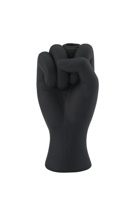 Corpo, Kerzenhalter, Mittelfinger, schwarz